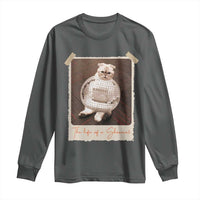The Life Of A Showcat Long Sleeve Shirt Funny Vintage Photo Cat Era - Wonder Print Shop