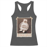 The Life Of A Showcat Racerback Tank Top Funny Vintage Photo Cat Era - Wonder Print Shop