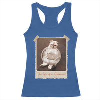 The Life Of A Showcat Racerback Tank Top Funny Vintage Photo Cat Era - Wonder Print Shop