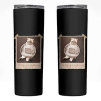 The Life Of A Showcat Skinny Tumbler Funny Vintage Photo Cat Era - Wonder Print Shop