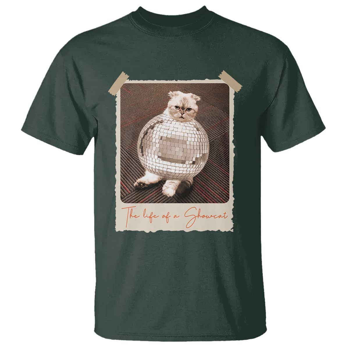 The Life Of A Showcat T Shirt Funny Vintage Photo Cat Era - Wonder Print Shop