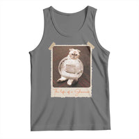 The Life Of A Showcat Tank Top Funny Vintage Photo Cat Era - Wonder Print Shop