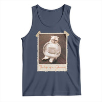 The Life Of A Showcat Tank Top Funny Vintage Photo Cat Era - Wonder Print Shop