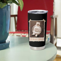 The Life Of A Showcat Tumbler Cup Funny Vintage Photo Cat Era - Wonder Print Shop