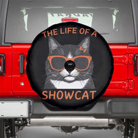 The Life Of A Showcat Spare Tire Cover Funny Cat Showgirl Era - Wonder Print Shop