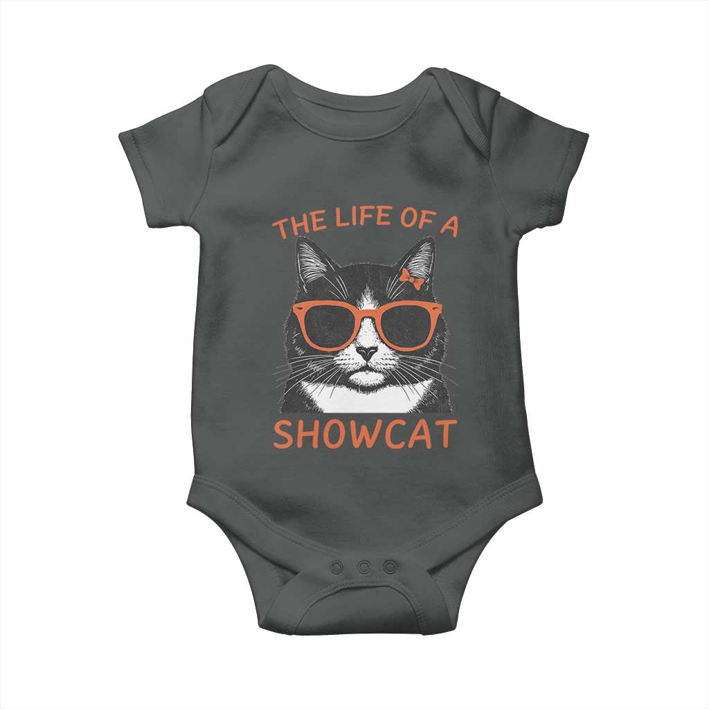 The Life Of A Showcat Baby Onesie Funny Cat Showgirl Era - Wonder Print Shop