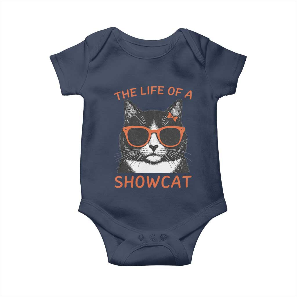 The Life Of A Showcat Baby Onesie Funny Cat Showgirl Era - Wonder Print Shop