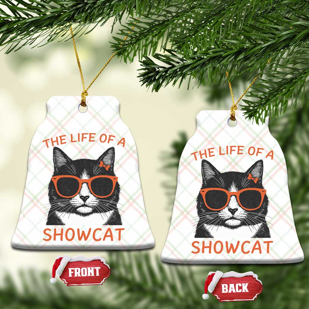 The Life Of A Showcat Ceramic Ornament Funny Cat Showgirl Era - Wonder Print Shop