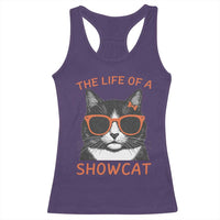 The Life Of A Showcat Racerback Tank Top Funny Cat Showgirl Era - Wonder Print Shop