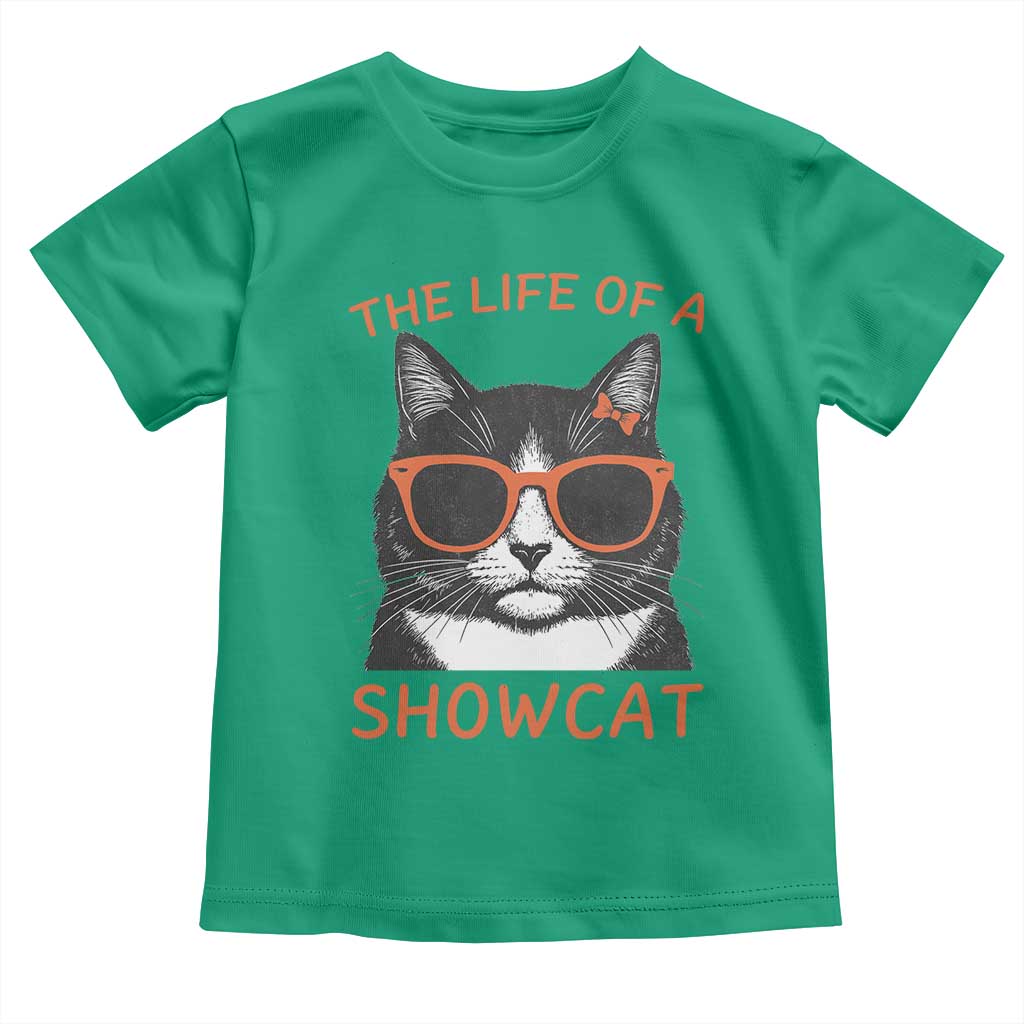 The Life Of A Showcat Toddler T Shirt Funny Cat Showgirl Era - Wonder Print Shop