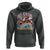 Hawaii Christmas Hoodie Retro African American Surfing Santa With Tattoos Aloha Christmas