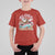 Hawaii Christmas T Shirt For Kid Retro African American Surfing Santa With Tattoos Aloha Christmas - Wonder Print Shop
