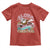 Hawaii Christmas Toddler T Shirt Retro African American Surfing Santa With Tattoos Aloha Christmas