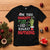 Funny Christmas T Shirt On The List Of Naughty And I Regret Nothing Xmas - Wonder Print Shop