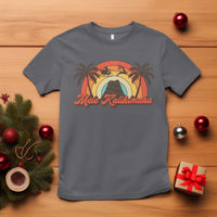 Hawaii Christmas T Shirt Mele Kalikimaka Retro Hawaiian Island Palm Tree Xmas Lights - Wonder Print Shop