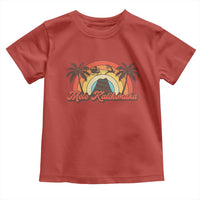 Hawaii Christmas Toddler T Shirt Mele Kalikimaka Retro Hawaiian Island Palm Tree Xmas Lights