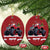 Xmas Santa Monster Truck Christmas Ornament American Offroad Xmas Boys Kids Toddler Youth - Wonder Print Shop