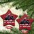 Xmas Santa Monster Truck Christmas Ornament American Offroad Xmas Boys Kids Toddler Youth - Wonder Print Shop