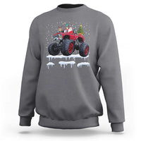 Christmas Santa Monster Truck Sweatshirt American Offroad Xmas Boys Kids Toddler Youth - Wonder Print Shop
