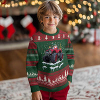 Santa Monster Truck Ugly Christmas Sweater American Offroad Xmas Boys Kids Toddler Youth - Wonder Print Shop