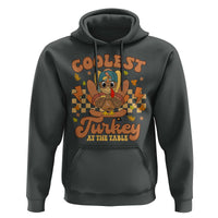 Thanksgiving Kids Hoodie Coolest Turkey At The Table Boys Toddler Youth