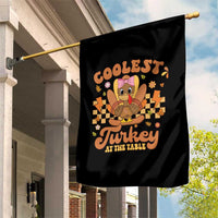 Thanksgiving Kids Garden Flag Coolest Turkey At The Table Girls Toddler Youth - Wonder Print Shop
