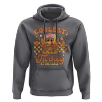 Thanksgiving Kids Hoodie Coolest Turkey At The Table Girls Toddler Youth