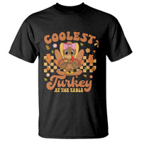 Thanksgiving Kids T Shirt Coolest Turkey At The Table Girls Toddler Youth - Wonder Print Shop