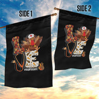 Thanksgiving Nurse Life Garden Flag Love Turkey Fall - Wonder Print Shop