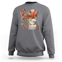 Thanksgiving Nurse Life Sweatshirt Love Turkey Fall - Wonder Print Shop