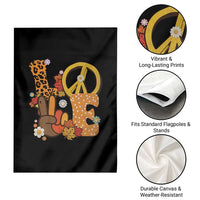 Thanksgiving Garden Flag Peace Sign Love Turkey Hand - Wonder Print Shop