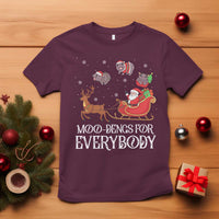 Christmas Moo Deng T Shirt Moo-deng For Everybody Funny Xmas Santa - Wonder Print Shop