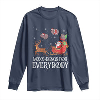 Christmas Moo Deng Long Sleeve Shirt Moo-deng For Everybody Funny Xmas Santa