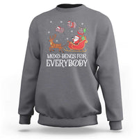 Christmas Moo Deng Sweatshirt Moo-deng For Everybody Funny Xmas Santa - Wonder Print Shop