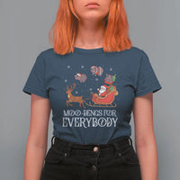 Christmas Moo Deng T Shirt For Women Moo-deng For Everybody Funny Xmas Santa - Wonder Print Shop