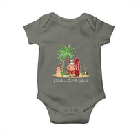 Hawaii Christmas Baby Onesie Christmas On The Beach Holiday Xmas Palm Tree