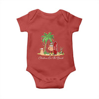 Hawaii Christmas Baby Onesie Christmas On The Beach Holiday Xmas Palm Tree