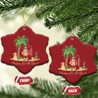 Hawaii Christmas Ornament Christmas On The Beach Holiday Xmas Palm Tree - Wonder Print Shop