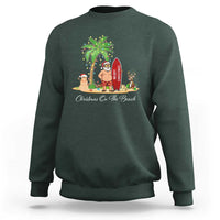 Hawaii Christmas Sweatshirt Christmas On The Beach Holiday Xmas Palm Tree - Wonder Print Shop