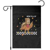 Turkey Cat Garden Flag Funny Thanksgiving Meow - Wonder Print Shop