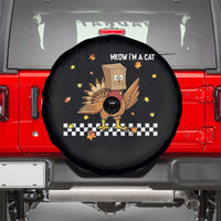 Turkey Cat Spare Tire Cover Funny Thanksgiving Meow - Wonder Print Shop