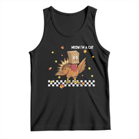 Turkey Cat Tank Top Funny Thanksgiving Meow - Wonder Print Shop