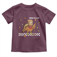 Turkey Cat Toddler T Shirt Funny Thanksgiving Meow - Wonder Print Shop