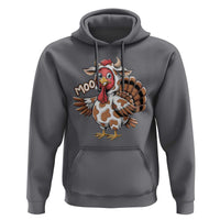 Funny Thanksgiving Hoodie Turkey Moo Cow Lovers