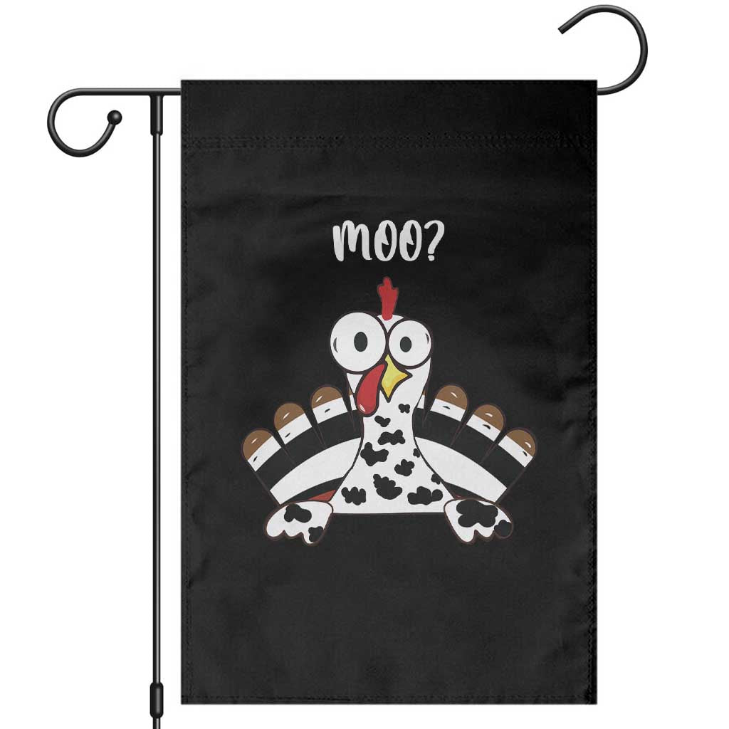 Funny Thanksgiving Garden Flag Turkey Moo Cow Farmer Gift - Wonder Print Shop