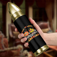Autumn Teacher Bullet Tumbler Retro Fall In Love With Learning Thanksgiving Pumpkin - Wonder Print Shop
