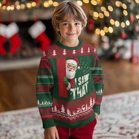 Funny Santa Ugly Christmas Sweater I Saw That Vintage Retro Style - Wonder Print Shop