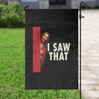 Funny Jesus I Saw That Garden Flag Retro Christian Meme