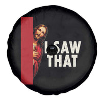 Funny Jesus I Saw That Spare Tire Cover Retro Christian Meme