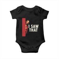 Funny Jesus I Saw That Baby Onesie Retro Christian Meme